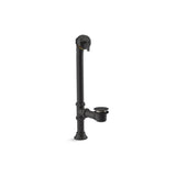 Kohler - Iron Works Decorative 1-1/2'' adjustable pop-up bath drain for 5' whirlpool with tailpiece - Matte Black