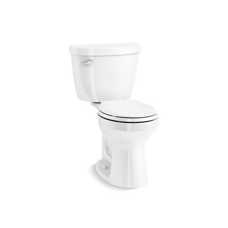Kohler - Cimarron Two-piece round-front toilet, 1.28 gpf - White