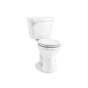 Kohler - Cimarron Two-piece round-front toilet, 1.28 gpf - White