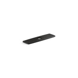 Kohler - Riff Three-hole kitchen faucet escutcheon - Matte Black