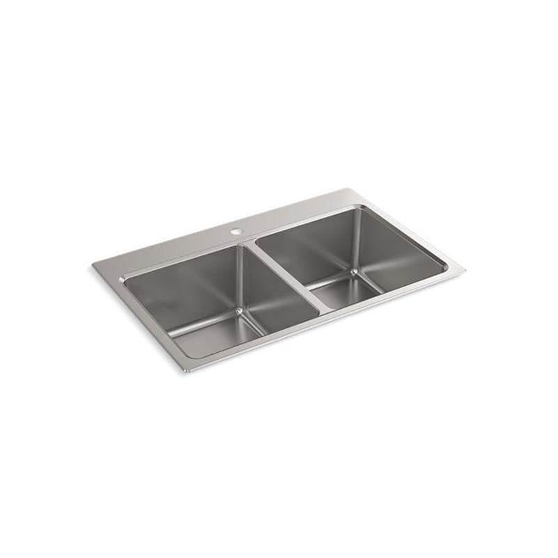 Kohler - Prologue 33'' top-/undermount double-bowl kitchen sink - Not Applicable