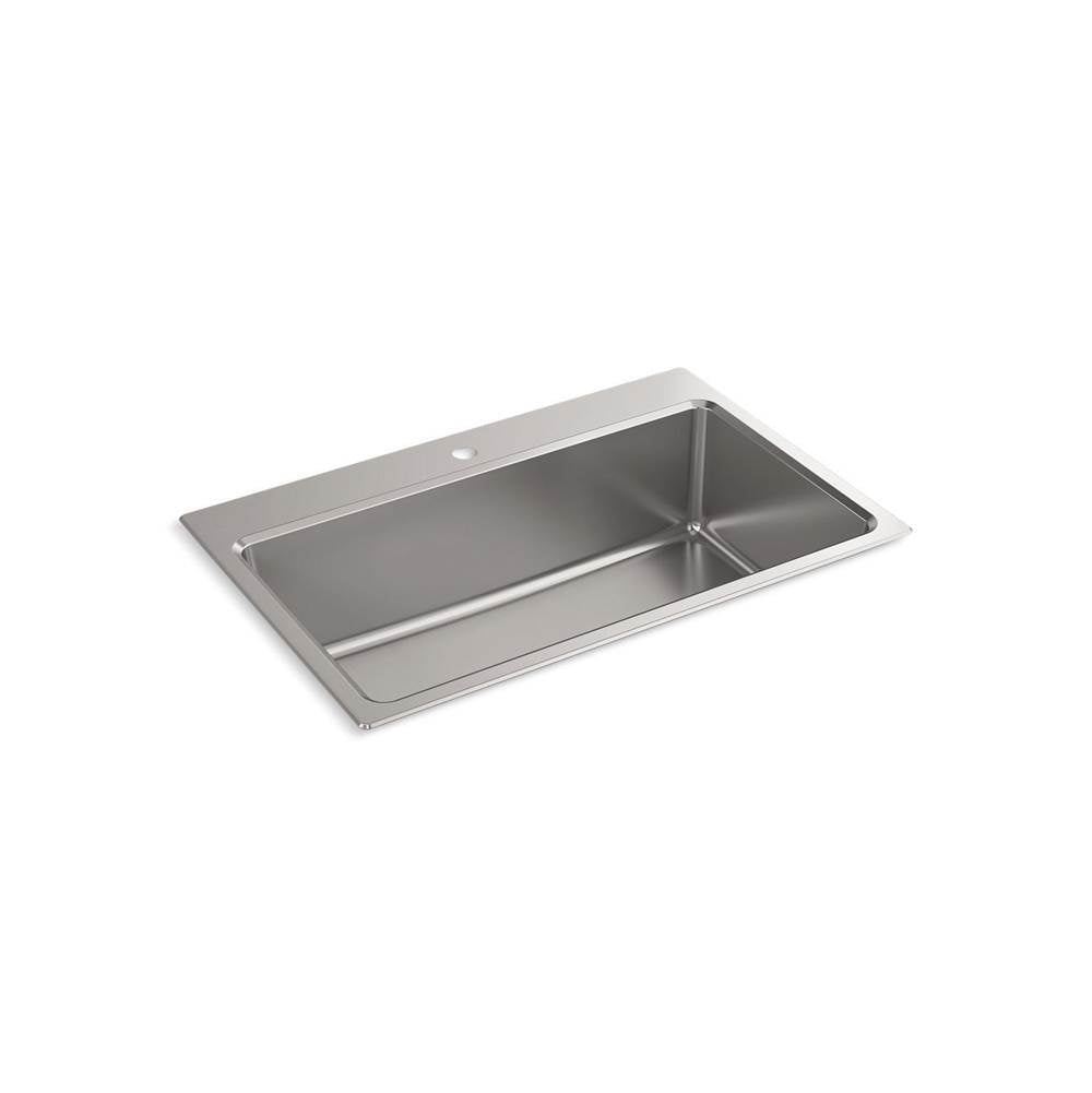 Kohler - 33in x 22in x9in Top-mount/Undermount Kitchen Sink - Stainless Steel