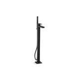 Kohler - Parallel Floor-mount bath filler trim with handshower - Matte Black