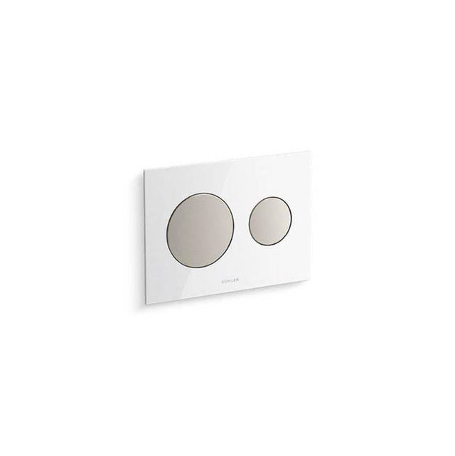 Kohler - Skim Dual-flush actuator plate for 2'' x 4'' in-wall tank and carrier system - White