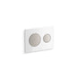 Kohler - Skim Dual-flush actuator plate for 2'' x 4'' in-wall tank and carrier system - White