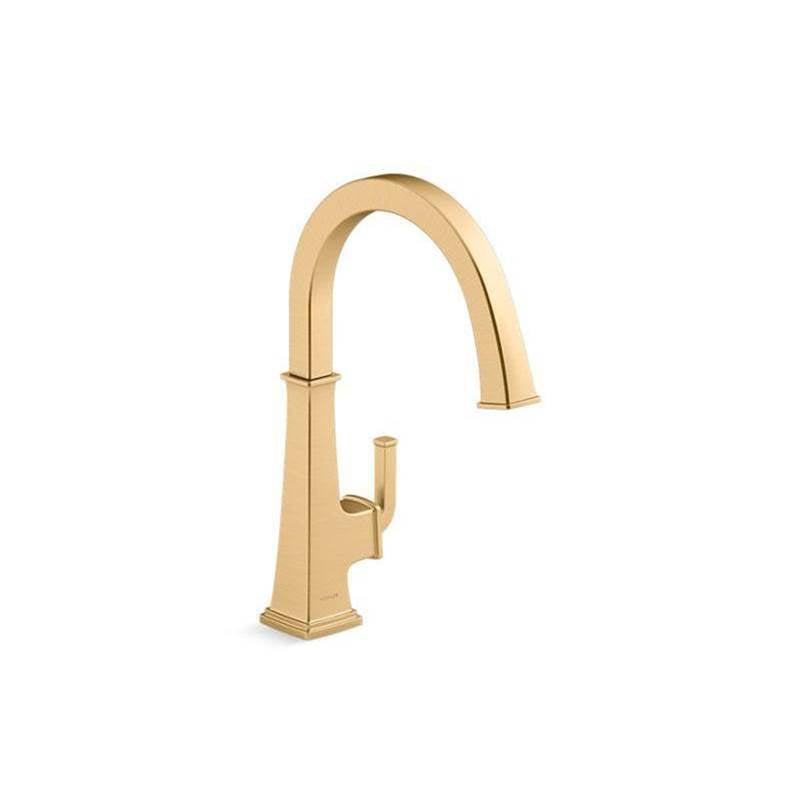 Kohler - Riff Single-handle bar sink faucet - Vibrant Brushed Moderne Brass