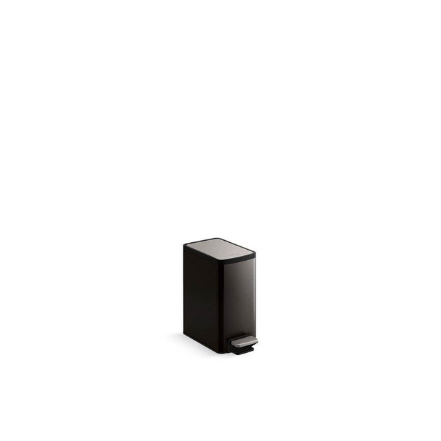 Kohler - 6-liter step trash can - Black Stainless