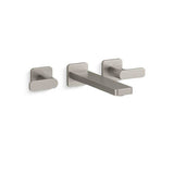 Kohler - Parallel Wall-mount bathroom sink faucet trim, 1.2 gpm - Vibrant Brushed Nickel