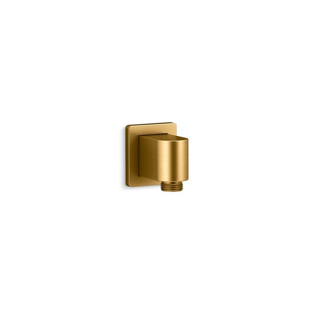 Kohler - Awaken Wall-mount supply elbow with check valve - Vibrant Brushed Moderne Brass