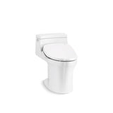 Kohler - San Souci Hidden cord one-piece compact elongated toilet with concealed trapway, 1.28 gpf toilet - White