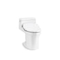 Kohler - San Souci Hidden cord one-piece compact elongated toilet with concealed trapway, 1.28 gpf toilet - White