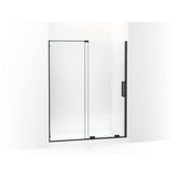 Kohler - Echelon Sliding shower door, 71-3/4'' H x 55-3/4 - 59-3/4'' W, with 5/16'' thick Crystal Clear glass - Matte Black