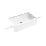 Kohler - Dickinson 33'' undermount single-bowl farmhouse kitchen sink - White
