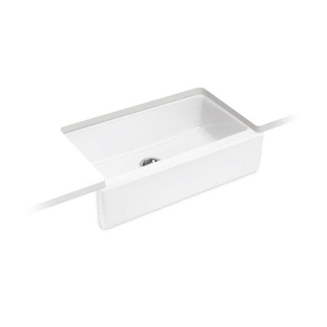 Kohler - Dickinson 33'' undermount single-bowl farmhouse kitchen sink - White