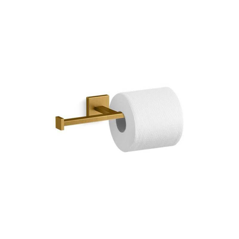 Kohler - Square Double toilet paper holder - Vibrant Brushed Moderne Brass