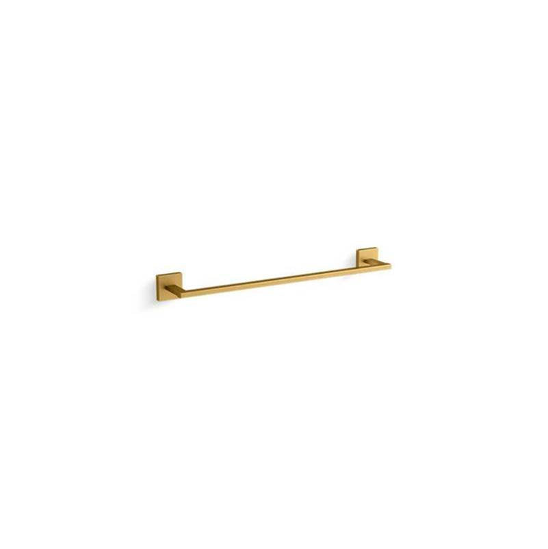 Kohler - Square 18'' towel bar - Vibrant Brushed Moderne Brass