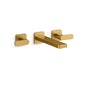Kohler - Parallel Wall-mount bathroom sink faucet trim, 1.2 gpm - Vibrant Brushed Moderne Brass