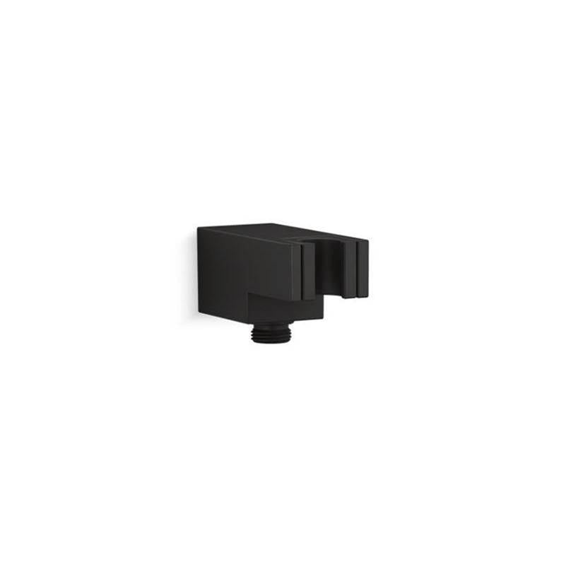Kohler - Statement Wall-mount handshower holder with supply elbow and check valve - Matte Black