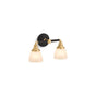 Kohler - Devonshire Two-light sconce - Black with Brass Trim