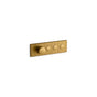 Kohler - Anthem Three-outlet recessed mechanical thermostatic valve control - Vibrant Brushed Moderne Brass