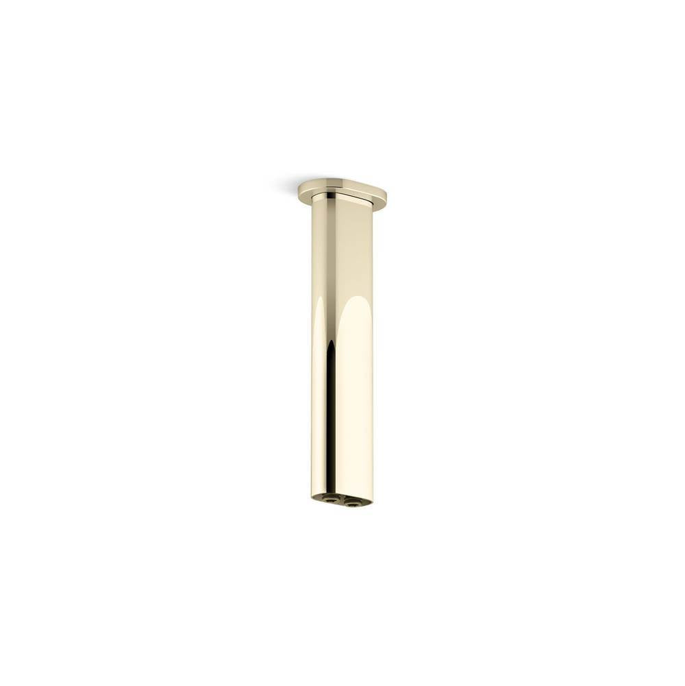 Kohler - Statement 10'' ceiling-mount two-function rainhead arm and flange - Vibrant French Gold