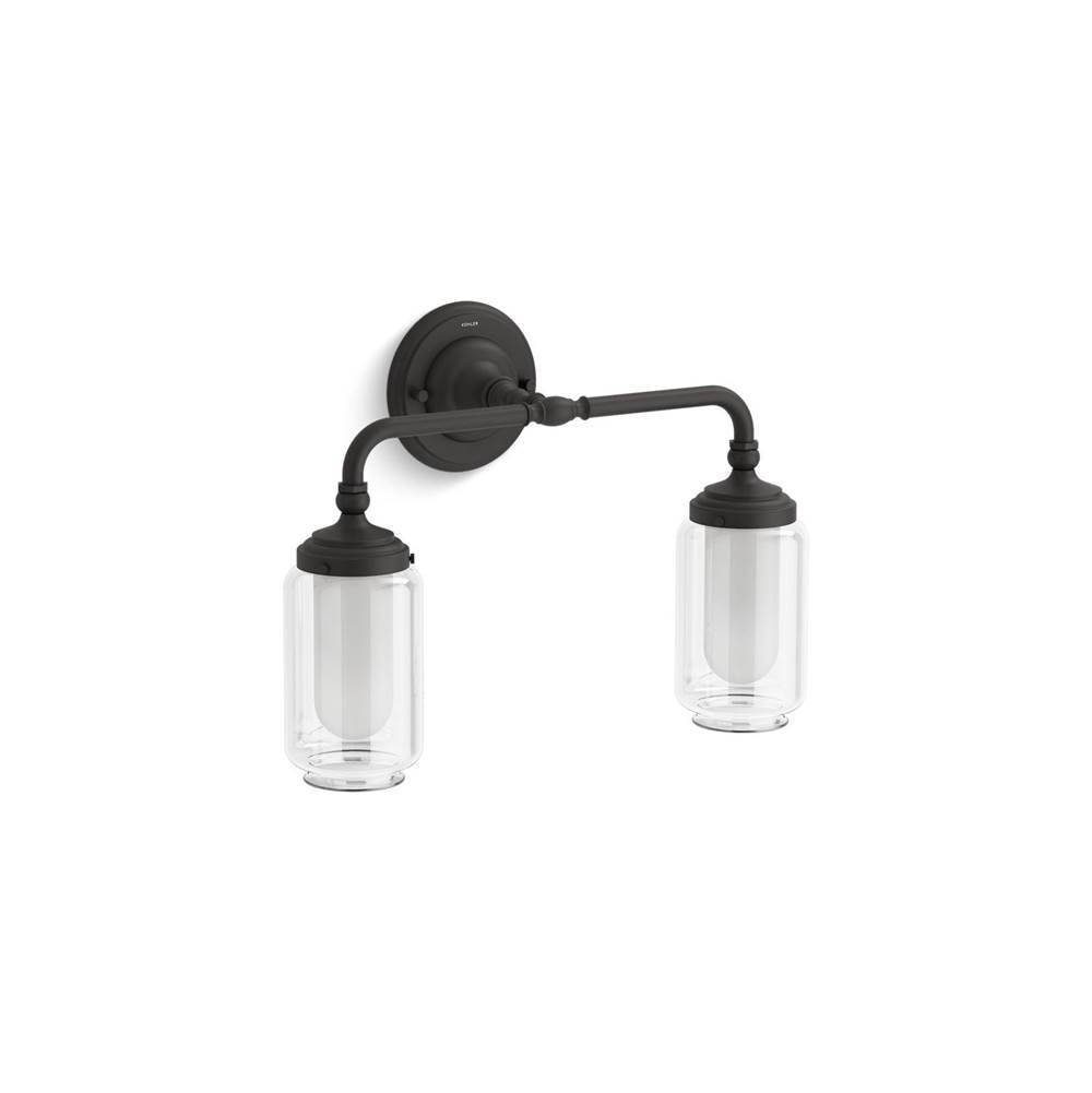 Kohler - Artifacts Two-light sconce - Matte Black