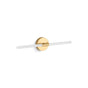 Kohler - ComponentsE Two-light LED sconce - Brushed Moderne Brass