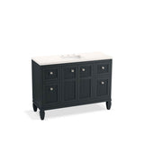 Kohler - Hearthaven 48'' bathroom vanity cabinet with sink and quartz top - Slate Grey