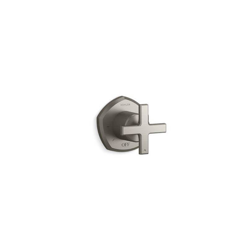 Kohler - Occasion MasterShower volume control valve trim with cross handle - Vibrant Brushed Nickel