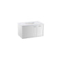 Kohler - Jute 36'' wall-hung bathroom vanity cabinet with sink and quartz top - Linen White