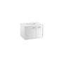 Kohler - Jute 31'' wall-hung bathroom vanity cabinet with sink and quartz top - Linen White
