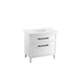 Kohler - ArtifactsE 36'' bathroom vanity cabinet with sink and quartz top - Linen White