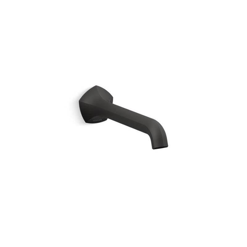 Kohler - Occasion Wall-mount bathroom sink faucet spout with Straight design, 1.2 gpm - Matte Black