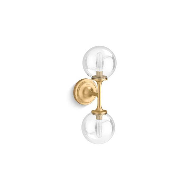 Kohler - BelleraE Two-light sconce - Brushed Moderne Brass
