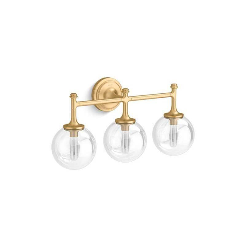 Kohler - BelleraE Three-light sconce - Brushed Moderne Brass