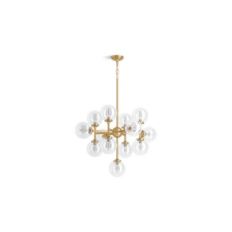 Kohler - BelleraE 32'' chandelier - Brushed Moderne Brass