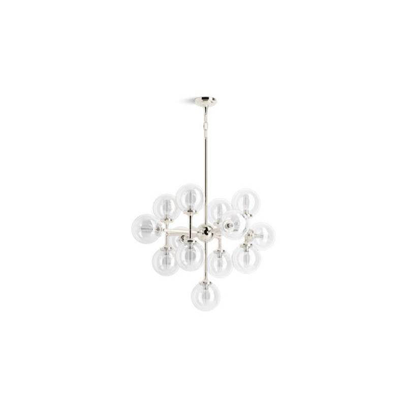 Kohler - BelleraE 32'' chandelier - Polished Nickel