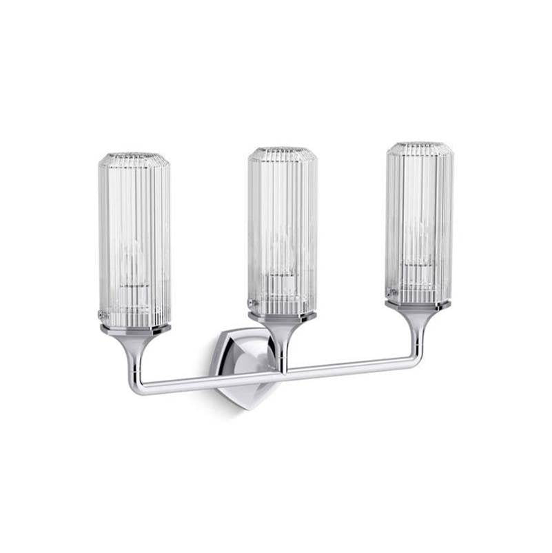 Kohler - Occasion Three-light sconce - Polished Chrome