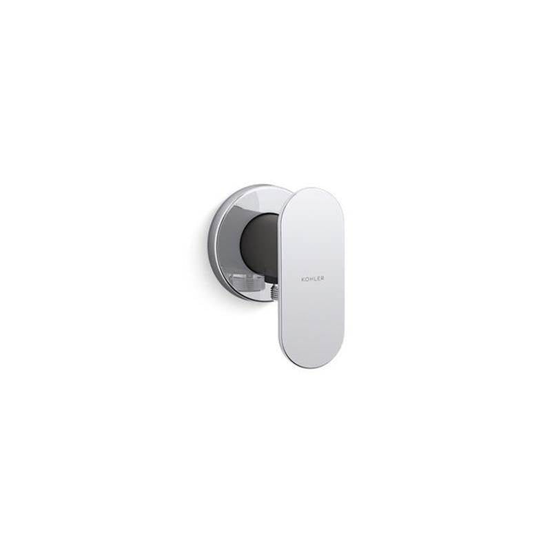 Kohler - Statement Wall-mount wand handshower holder with supply elbow and check valve - Polished Chrome