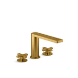 Kohler - Composed Deck-mount bath faucet with cross handles - Vibrant Brushed Moderne Brass
