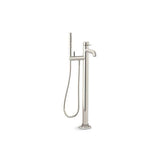 Kohler - Occasion Floor-mount bath filler trim with handshower - Vibrant Polished Nickel