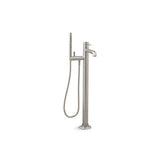 Kohler - Occasion Floor-mount bath filler trim with handshower - Vibrant Brushed Nickel