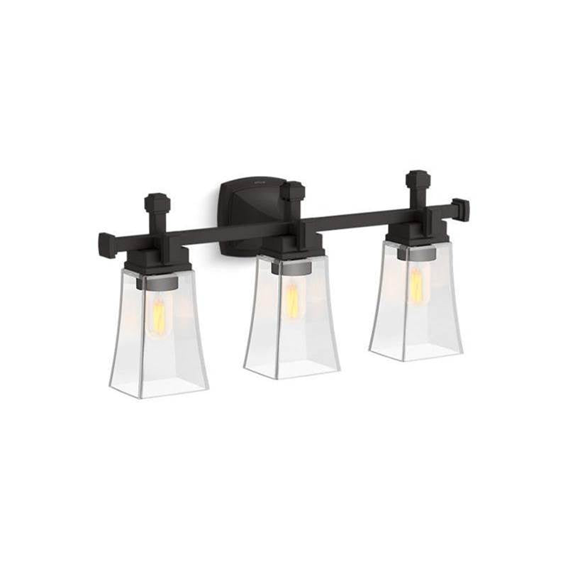 Kohler - Riff Three-light sconce - Matte Black