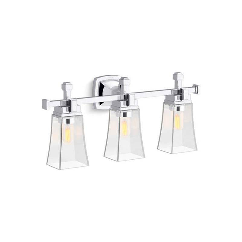 Kohler - Riff Three-light sconce - Polished Chrome