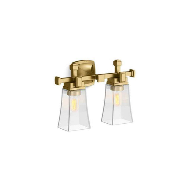 Kohler - Riff Two-light sconce - Brushed Moderne Brass