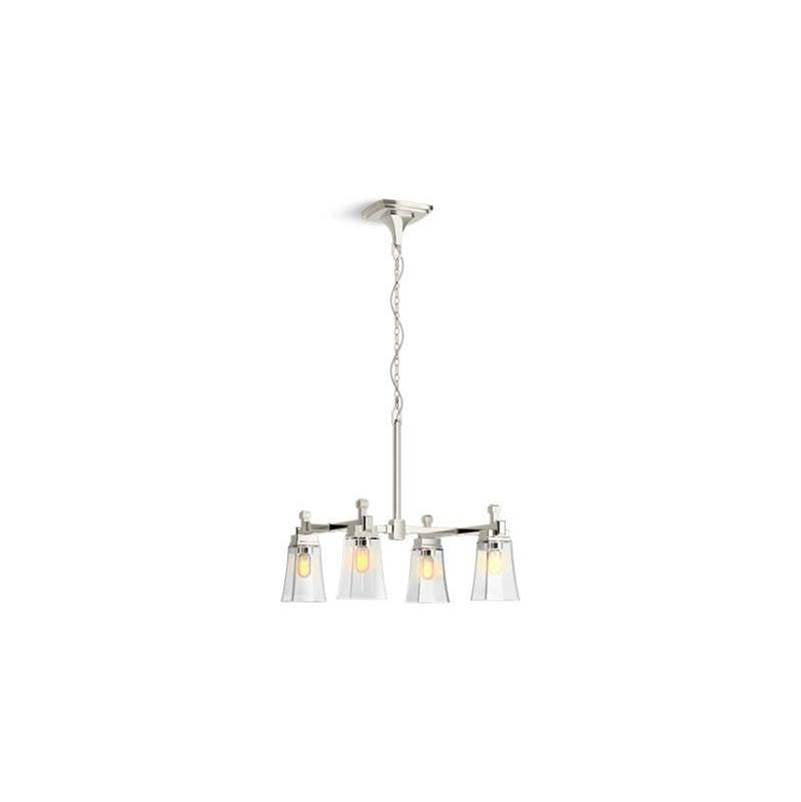 Kohler - Riff 24'' chandelier - Polished Nickel