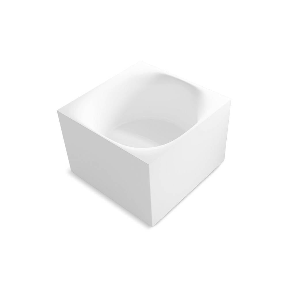 Kohler - StillnessE Smart Soak 46'' x 46'' freestanding bath - Honed White