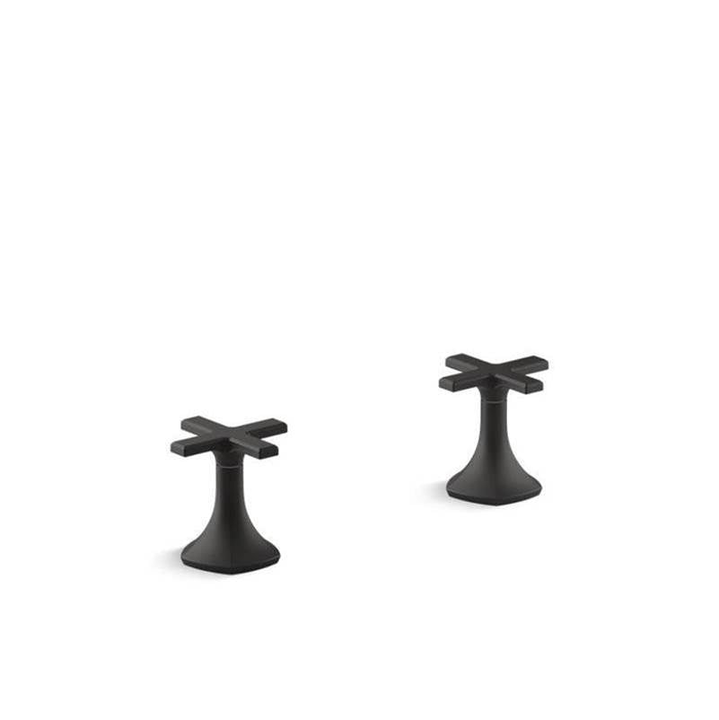 Kohler - Occasion Cross bathroom sink faucet handles - Matte Black