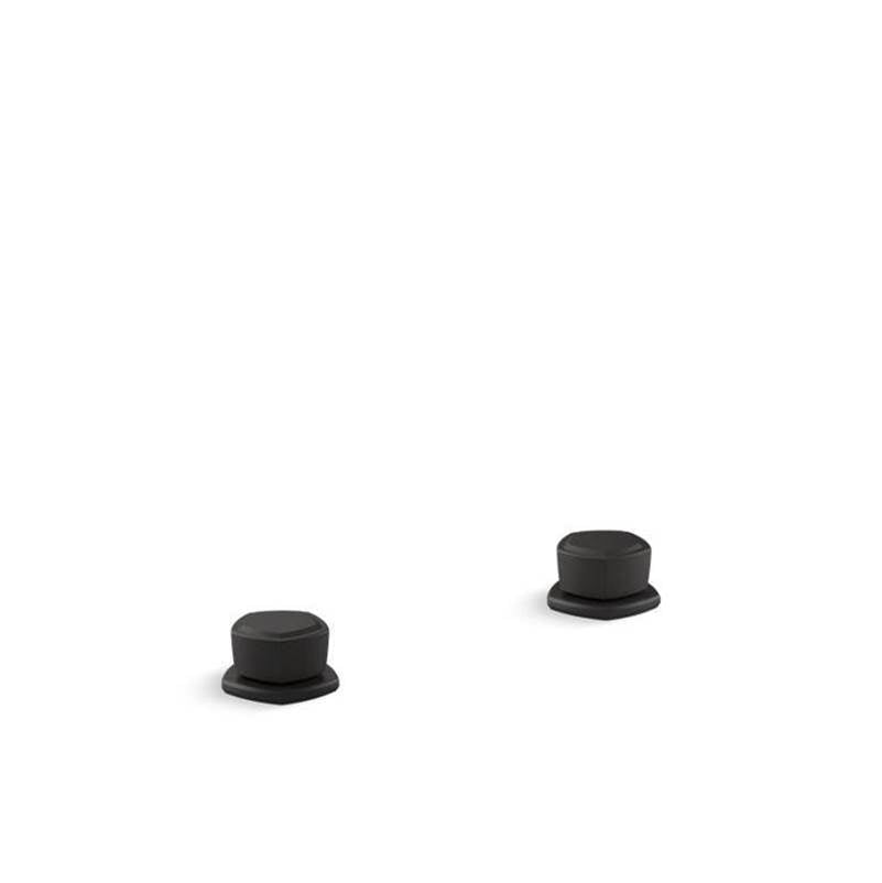 Kohler - Occasion Knob bathroom sink faucet handles - Matte Black
