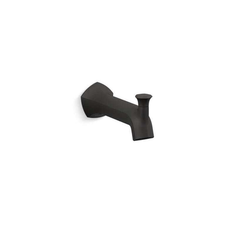Kohler - Occasion Wall-mount bath spout with Straight design and diverter - Matte Black